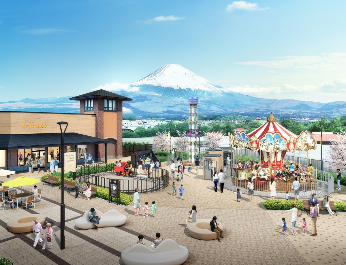 御殿場プレミアム・アウトレットに富士山が見える新エリア！　4．16からオープン