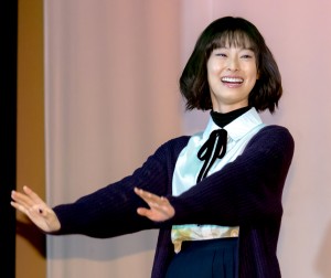 金曜ナイトドラマ『女子高生の無駄づかい』イベントに登場した井本彩花