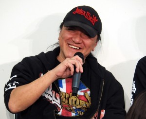 いのうえ歌舞伎『偽義経冥界歌』記者会見に登場した、いのうえひでのり