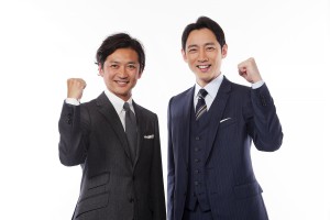 テレビ東京『東京オリンピック』（左から）応援団長の国分太一、メインキャスターの小泉孝太郎
