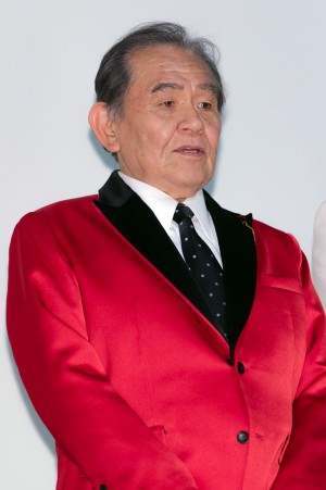 映画『星屑の町』完成披露上映会に登場した渡辺哲