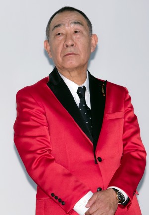 映画『星屑の町』完成披露上映会に登場した、でんでん