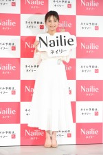 「ネイリー新CM発表会」に登場した川口春奈