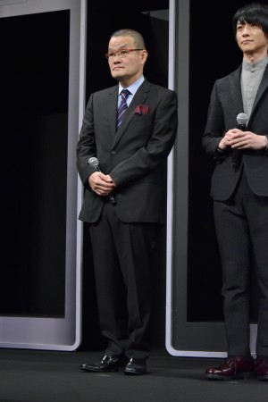 映画『スマホを落としただけなのに　囚われの殺人鬼』完成披露舞台あいさつに登場した中田秀夫監督