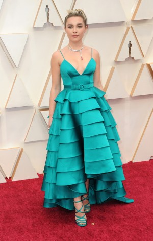 フローレンス・ピュー、第92回アカデミー賞授賞式レッドカーペットにて