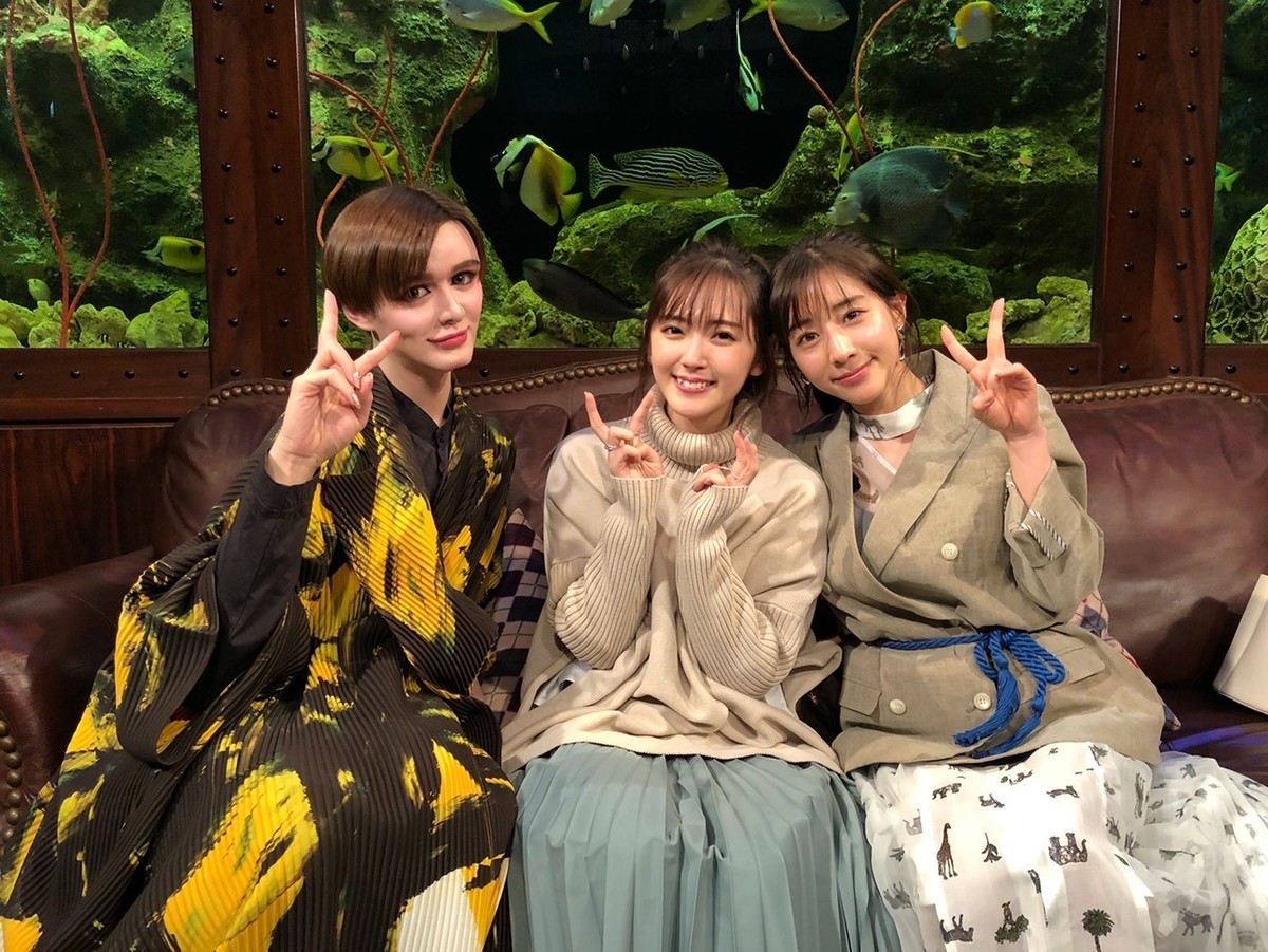 『グータンヌーボ2』(左から)ゲストのMatt、鈴木愛理、田中みな実