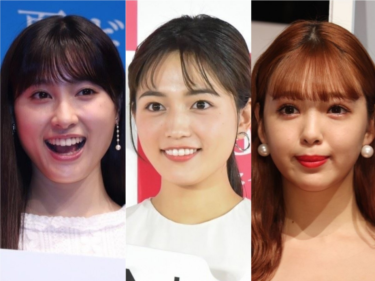 (左から)土屋太鳳、川口春奈、藤田ニコル