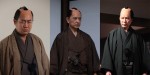 （左から）映画『みをつくし料理帖』に出演する永島敏⾏、榎⽊孝明、⿅賀丈史