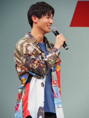 映画『ソニック・ザ・ムービー』公開アフレコイベントに登場した中川大志