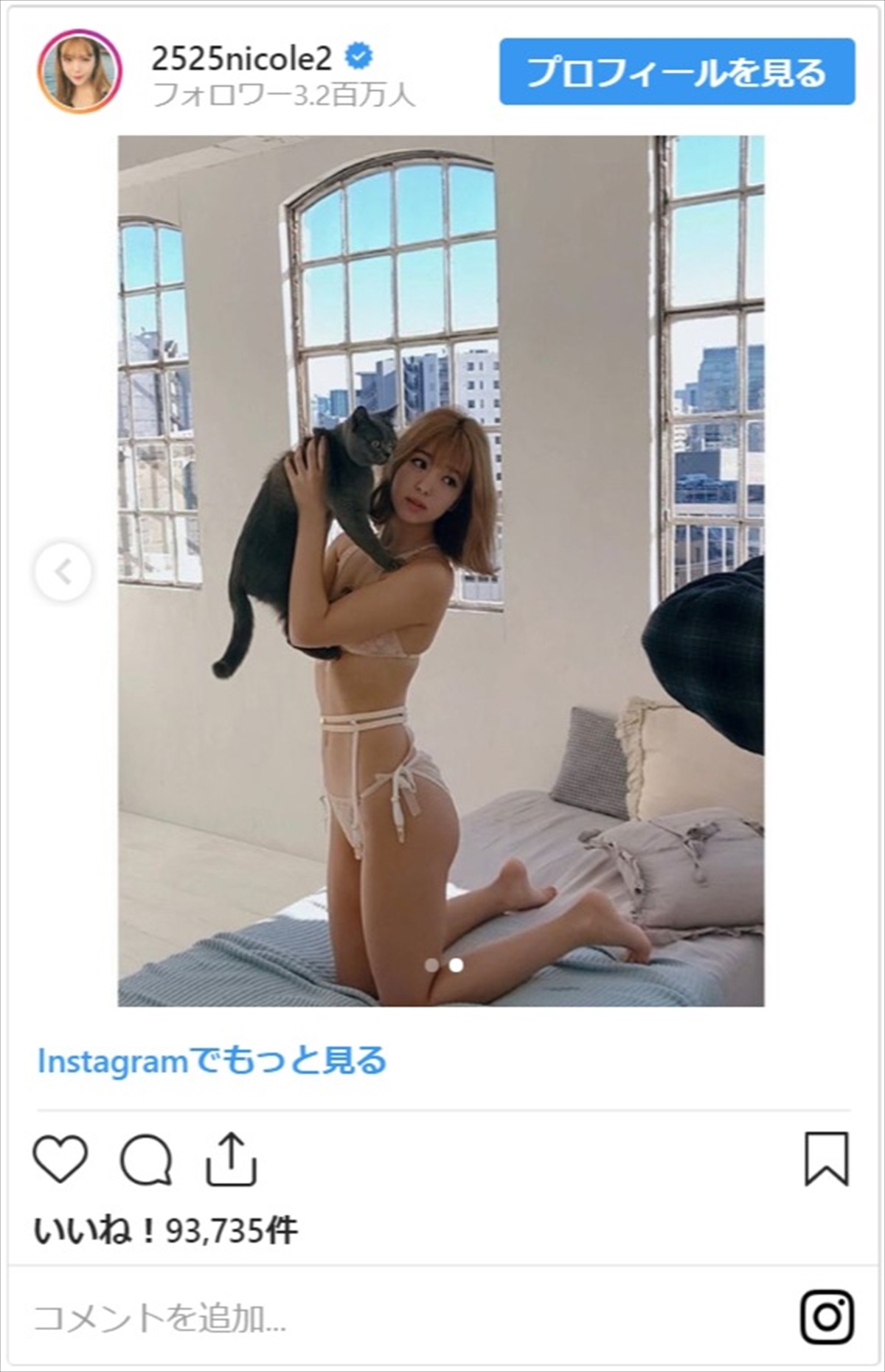 藤田ニコル、「猫の日」記念“セクシーキャット”姿に「可愛すぎて鼻血でちゃう」