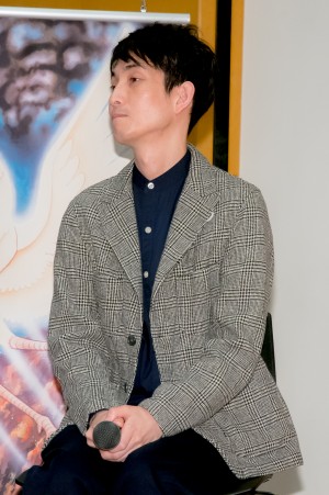 「TEZUKA2020」新作漫画お披露目イベントに登場したカラテカ・矢部太郎