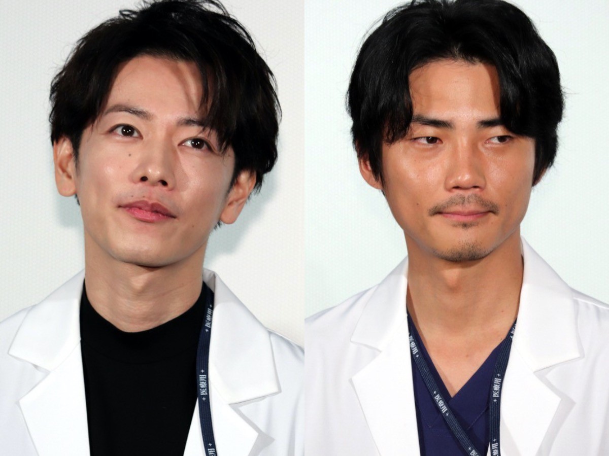 『恋はつづくよどこまでも』に出演する(左から)佐藤健、毎熊克哉