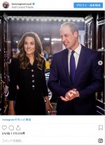 英キャサリン妃＆ウィリアム王子が観劇　※「Kensington Palace」インスタグラム