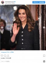 英キャサリン妃＆ウィリアム王子が観劇　※「Kensington Palace」インスタグラム