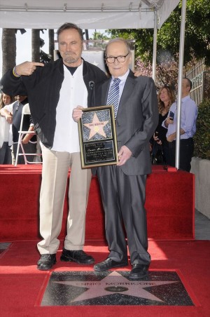 （左から）フランコ・ネロ、エンニオ・モリコーネ