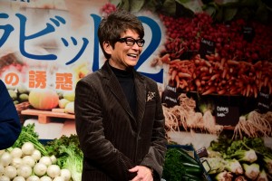 映画『ピーターラビット2／バーナバスの誘惑』日本語吹替版声優発表イベントに登場した哀川翔