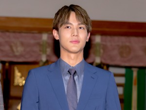 映画『ソニック・ザ・ムービー』勝運祈願イベントに出席した中川大志