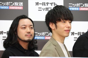 『オールナイトニッポン0（ZERO）』パーソナリティ発表記者会見に出席したCreepy Nuts