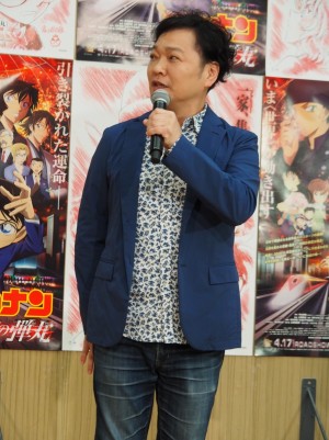 『名探偵コナン 緋色の弾丸』公開アフレコイベントに登場した山口勝平
