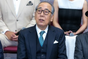 映画『一度も撃ってません』完成報告会に登場した岸部一徳