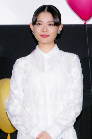 映画『サイダーのように言葉が湧き上がる』 完成披露報告会に登場した杉咲花