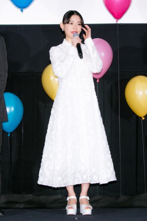 映画『サイダーのように言葉が湧き上がる』 完成披露報告会に登場した杉咲花