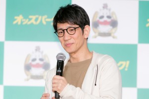 「オッズパーク」新TVCM発表会に登場したアンタッチャブル・柴田英嗣