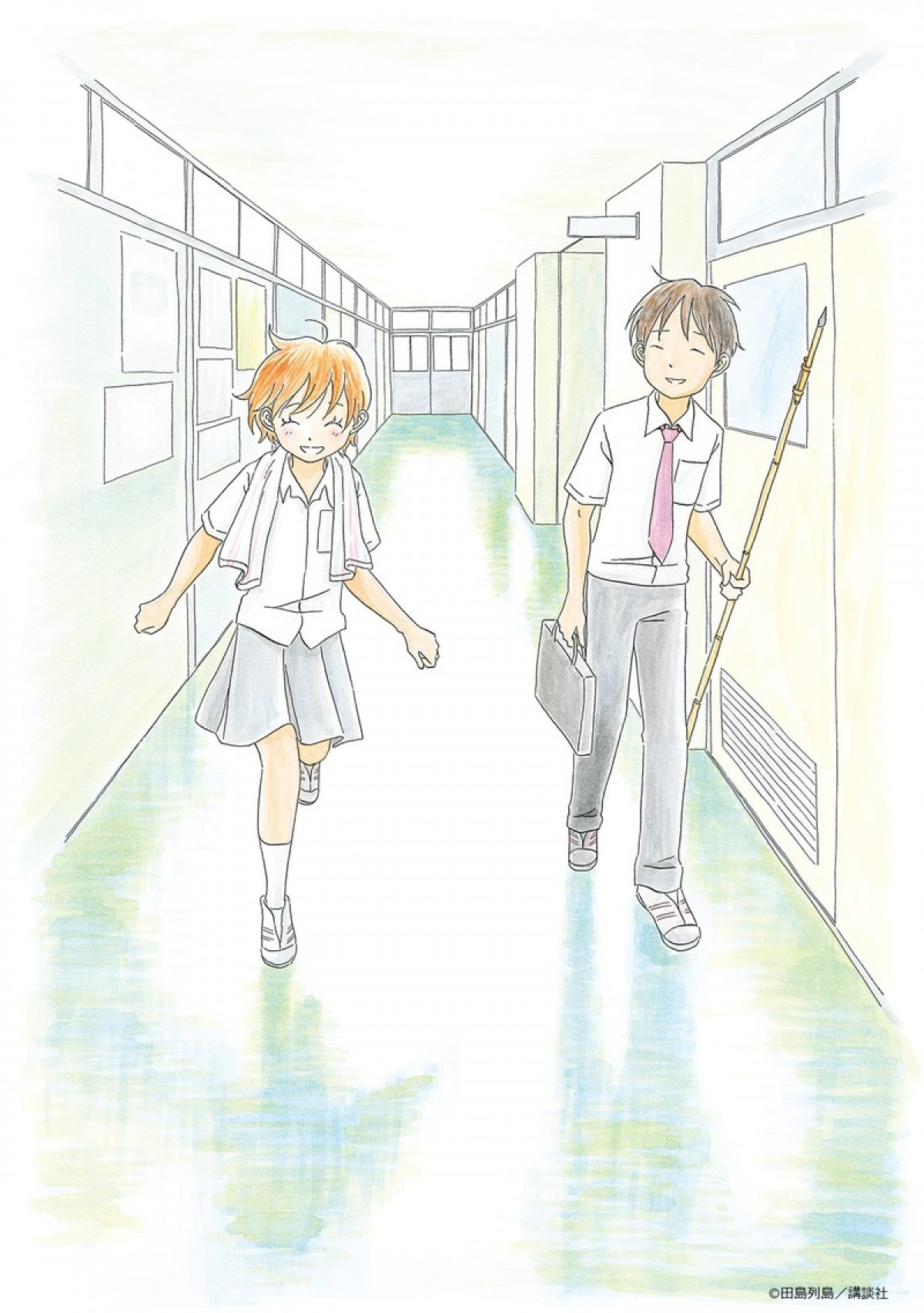 上白石萌歌＆細田佳央太『子供はわかってあげない』原作者描き下ろしのコラボイラスト解禁