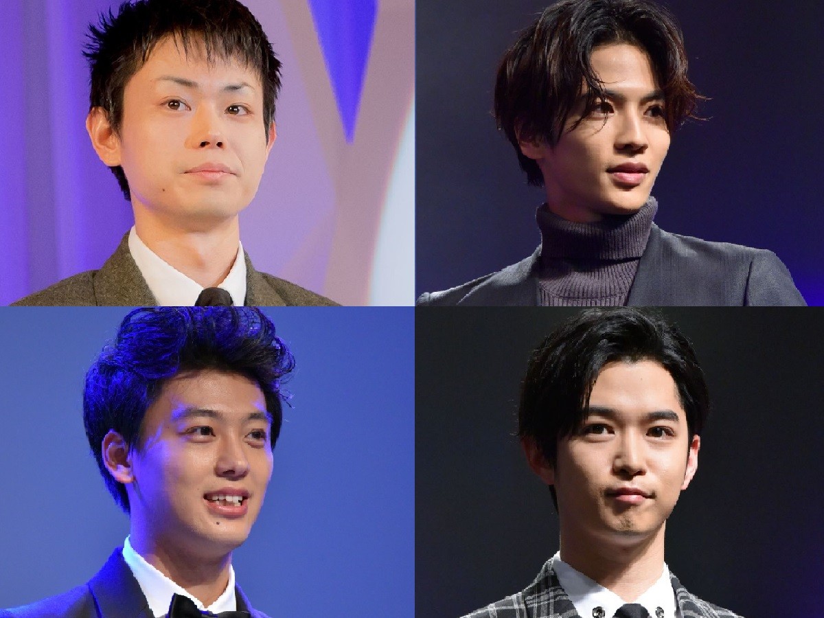 (左上から時計回りで)菅田将暉、志尊淳、千葉雄大、竹内涼真