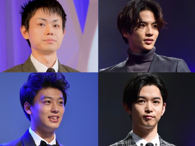 （左上から時計回りで）菅田将暉、志尊淳、千葉雄大、竹内涼真