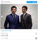 「贅沢すぎ」の声が挙がった織田裕二＆反町隆史の2ショット！ ※ドラマ『SUITS／スーツ2』インスタグラム