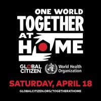 大型音楽イベント『One World： Together at Home』ロゴビジュアル