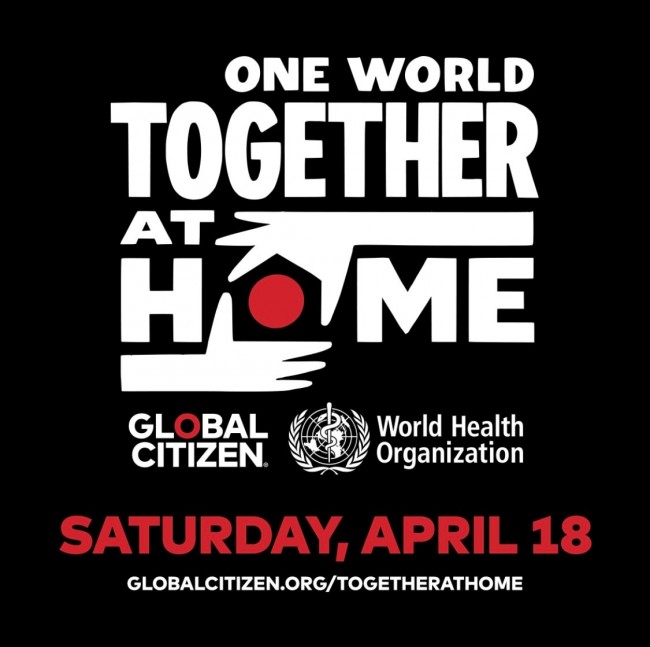 大型音楽イベント『One World: Together at Home』ロゴビジュアル