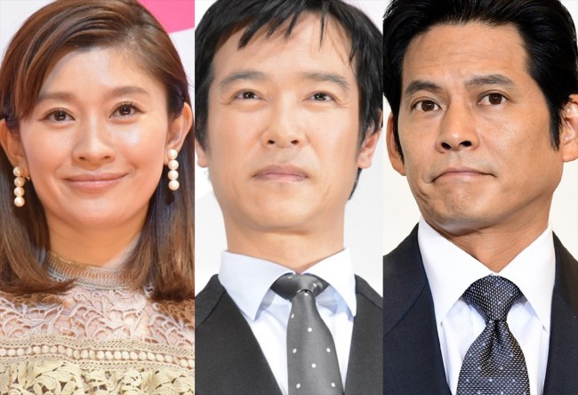 新ドラマで、大ヒット作の続編に挑む（左から）篠原涼子、堺雅人、織田裕二