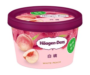 ハーゲンダッツ6月の新作は「白桃」　やわらかな食感の果肉入り