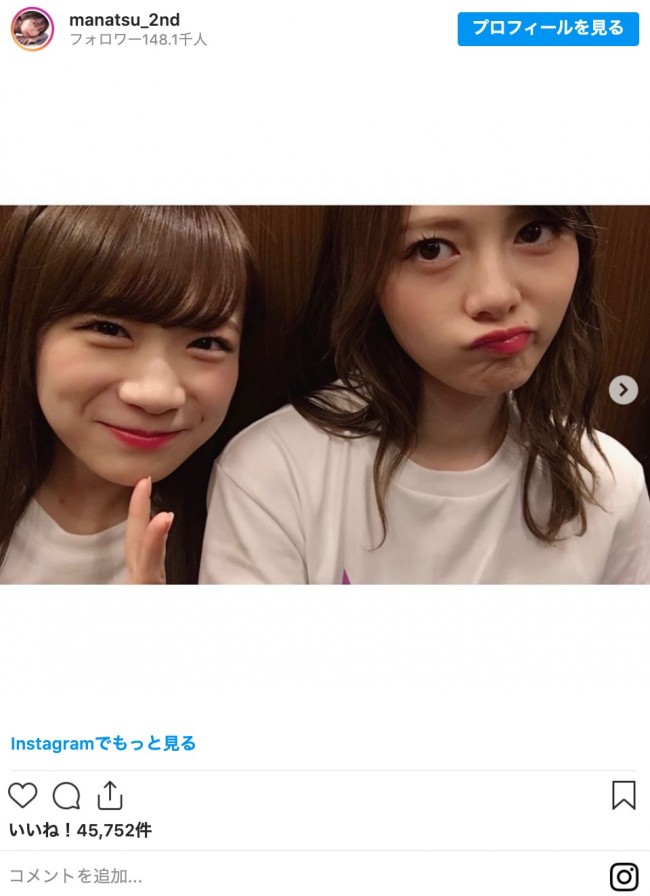 写真）乃木坂46・白石麻衣＆秋元真夏、2017年東京ドームライブの2