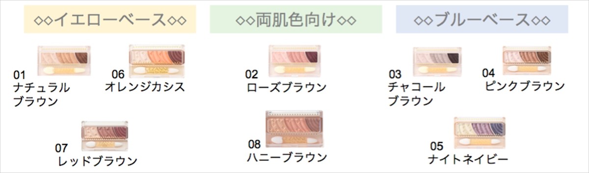 セザンヌ「トーンアップアイシャドウ」の新色ハニーブラウン