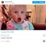 赤ちゃんの頃のテイラー・スウィフト　※「テイラー・スウィフト」インスタグラム