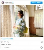 美しい浴衣姿を披露　※「中条あやみ」インスタグラム