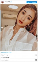 いつもと雰囲気が違うみちょぱ　※「みちょぱ（池田美優）」インスタグラム