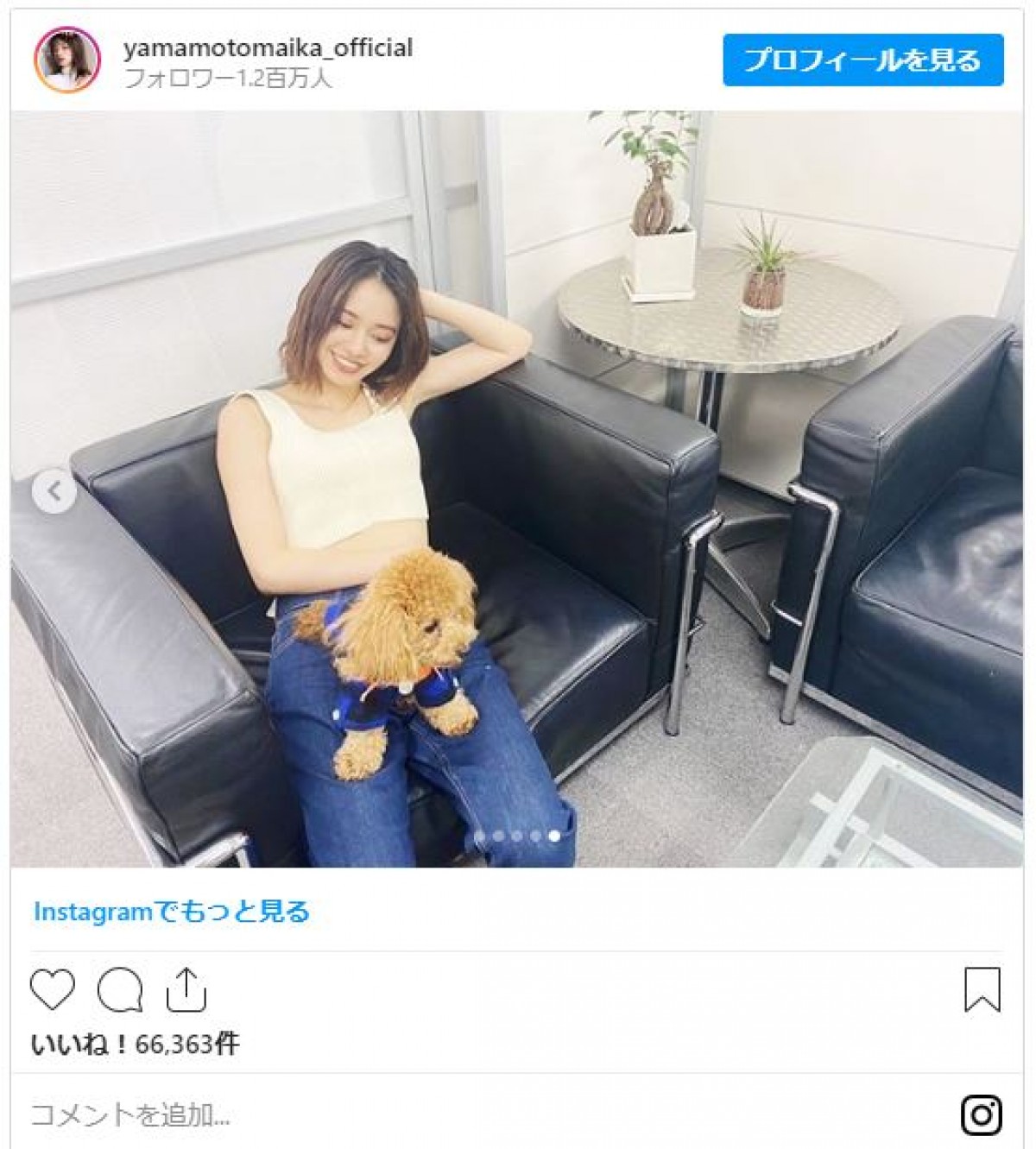 山本舞香、ノースリーブ＆へそ出しコーデ 「スタイル良すぎ」と反響