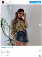 ゆきぽよ、キュートなミニスカ姿　※「ゆきぽよ」インスタグラム