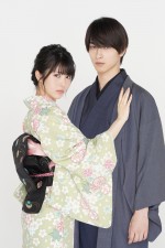 水曜ドラマ『私たちはどうかしている』ダブル主演2人の和装ビジュアル（左から）浜辺美波、横浜流星