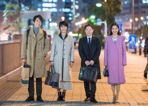 スペシャルドラマ『スイッチ』メインキャスト4人のビジュアル（左から）眞島秀和、松たか子、阿部サダヲ、中村アン