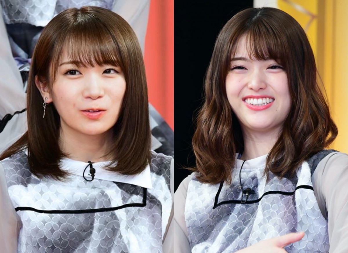 （左から）乃木坂46・秋元真夏、松村沙友理