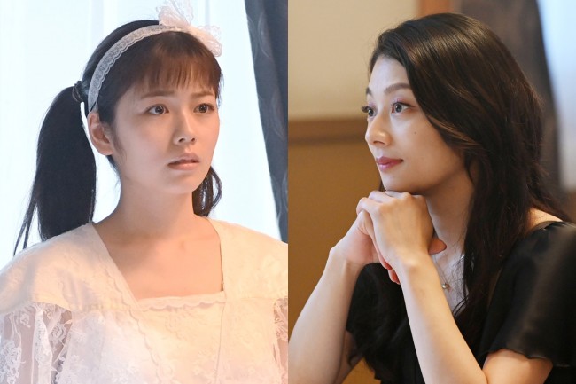 ドラマ『美食探偵 明智五郎』最終話での(左から)苺役の小芝風花、マリア役の小池栄子