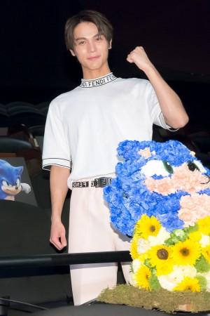 『ソニック・ザ・ムービー』コロナに負けるナ！感染予防対策デモンストレーションに登場した中川大志
