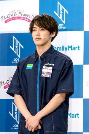 JO1×フラッペ 夏の新フレーバー推しメンバー発表イベントに登場した河野純喜
