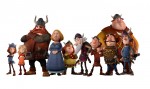 アニメ映画『小さなバイキング ビッケ』（左から）ビッケ、フラーケ族の仲間たちのキャラクタービジュアル