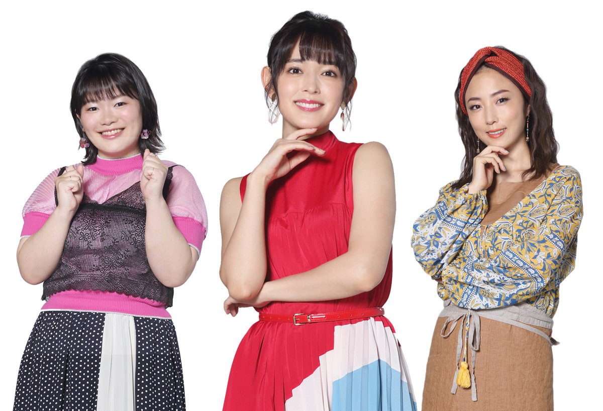水ドラ25『おしゃ家ソムリエおしゃ子!』キャストビジュアル(左から)富田望生、矢作穂香、MEGUMI